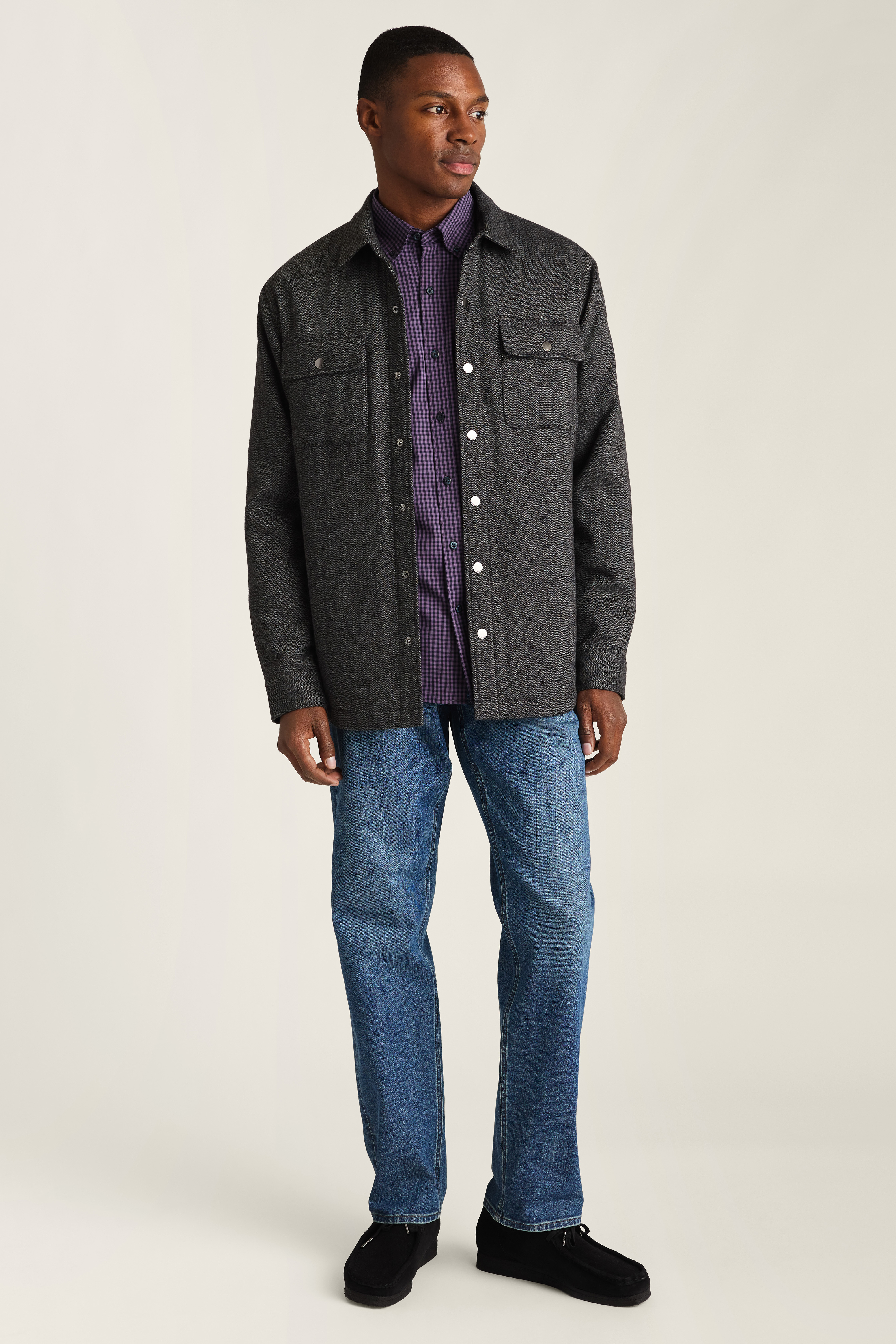 Italian Brushed Twill Shacket