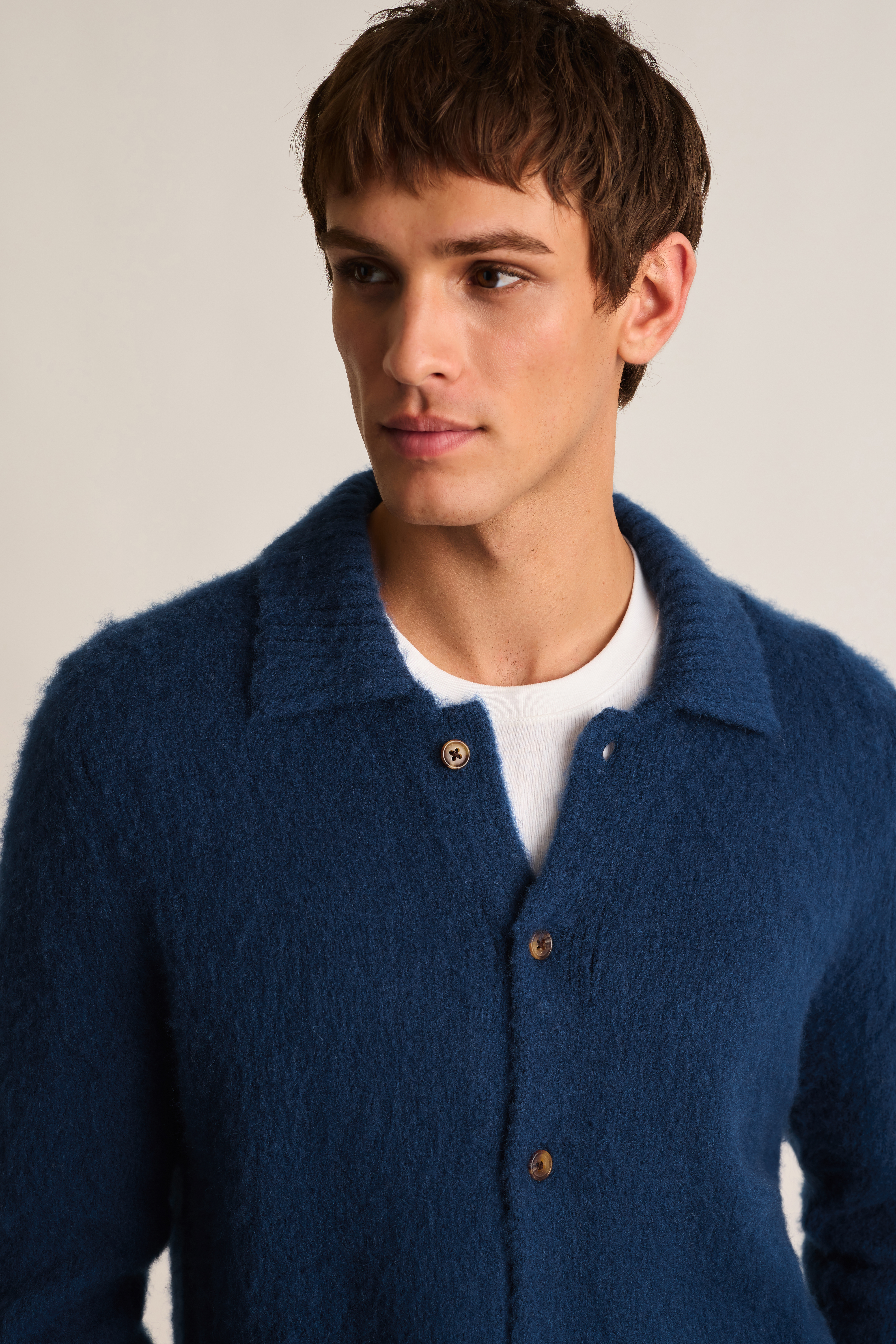 Brushed Wool Cardigan