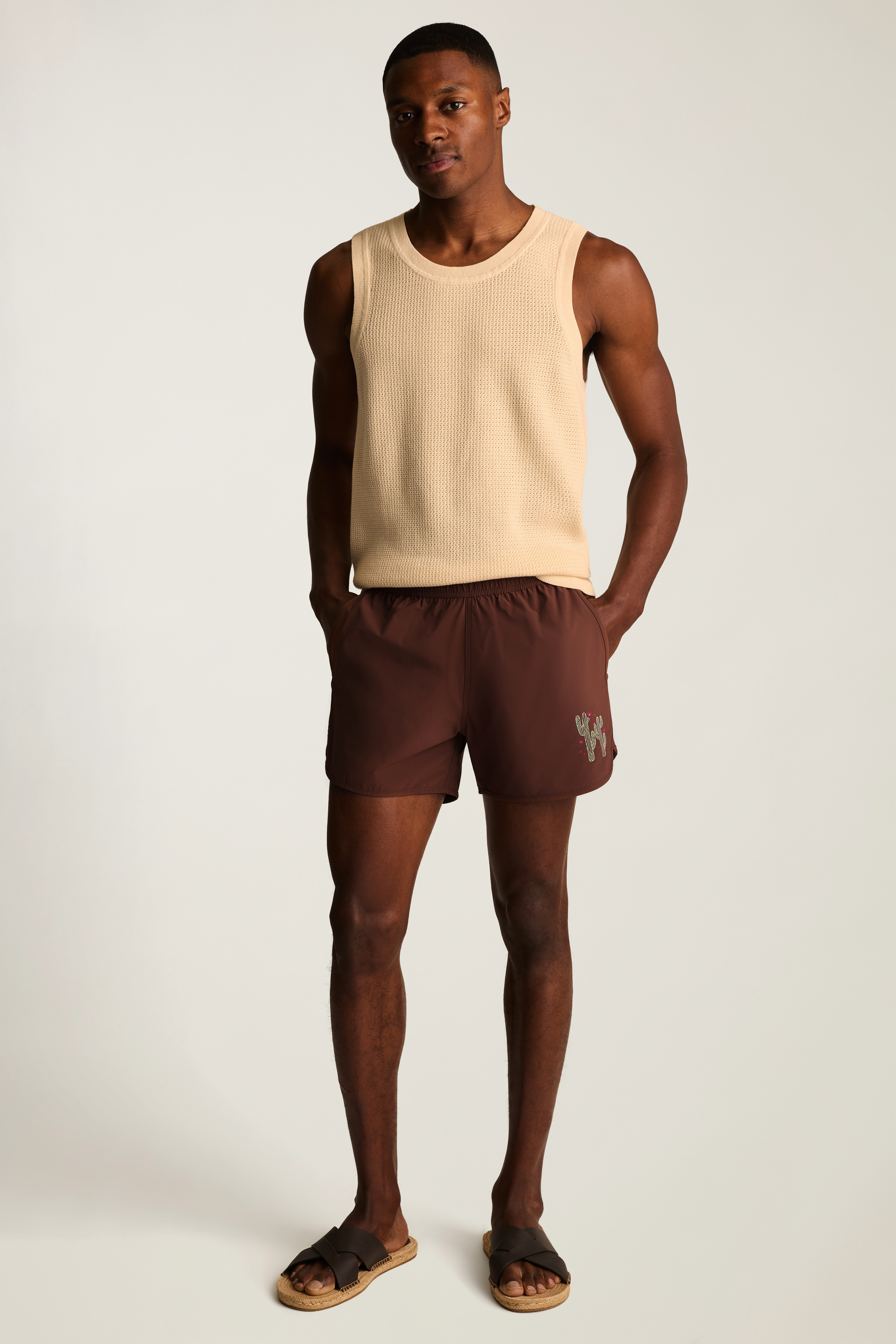 Throwback Swim Trunks