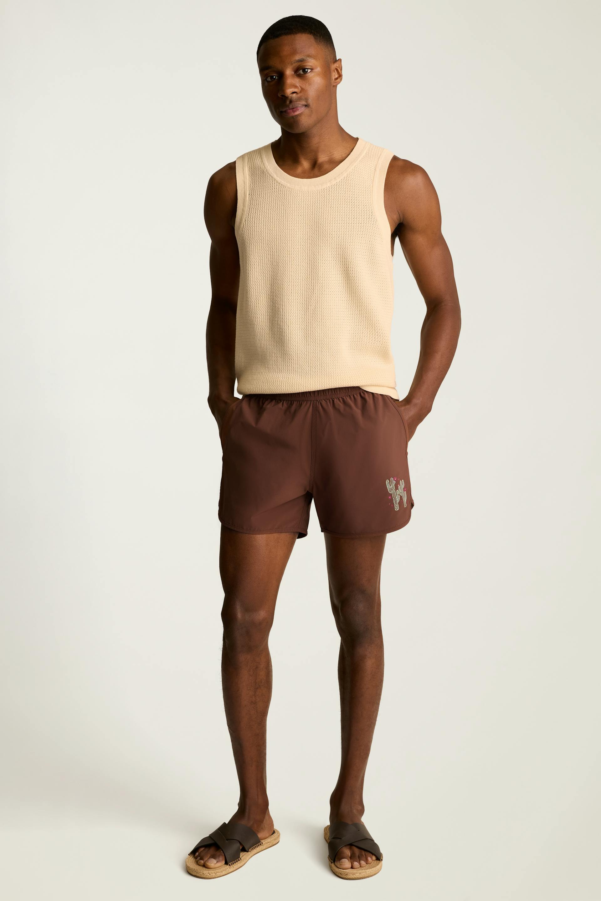 Throwback Swim Trunks