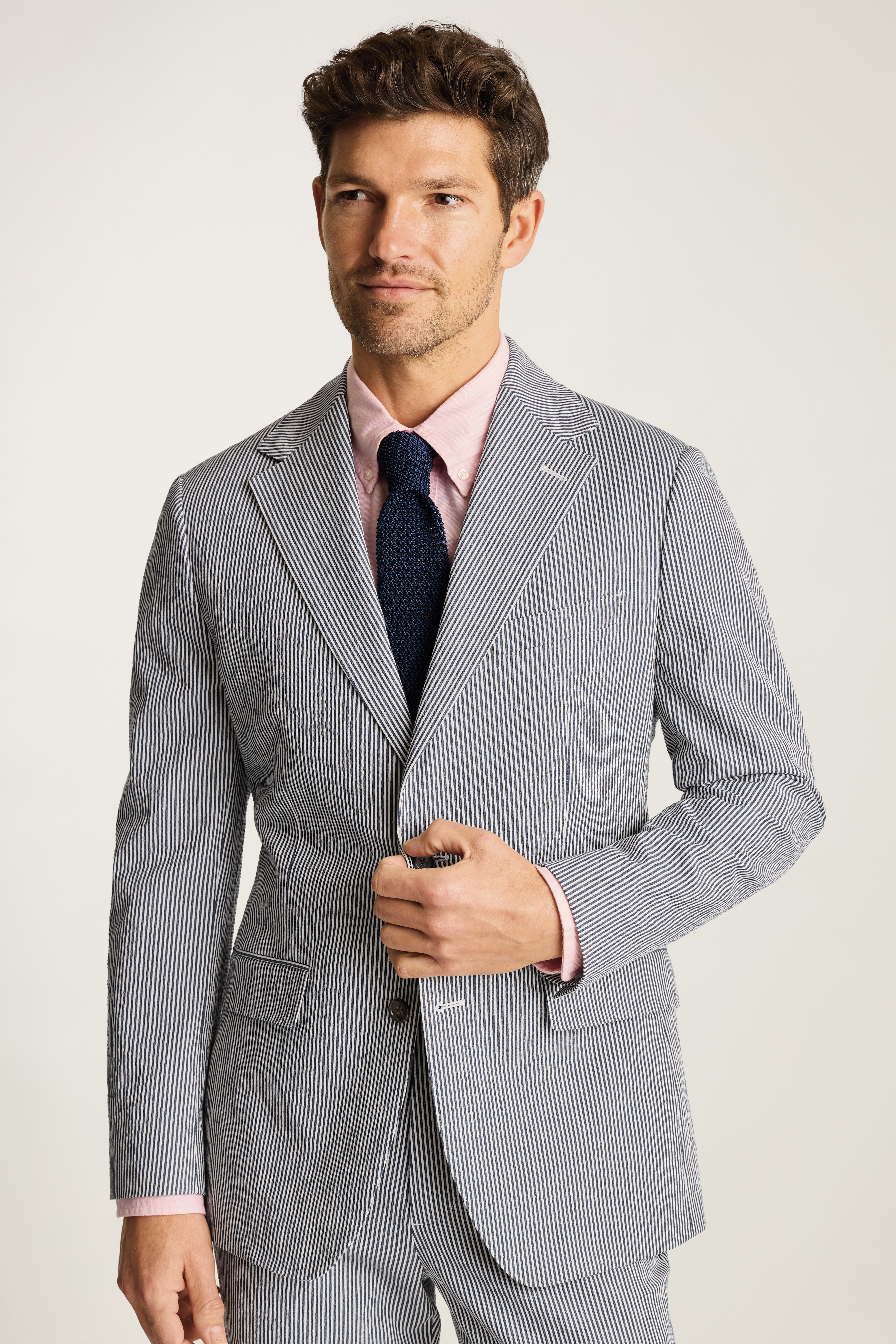 Seersucker Blazer - Black Pepper Seersucker Sport Coat main image 0