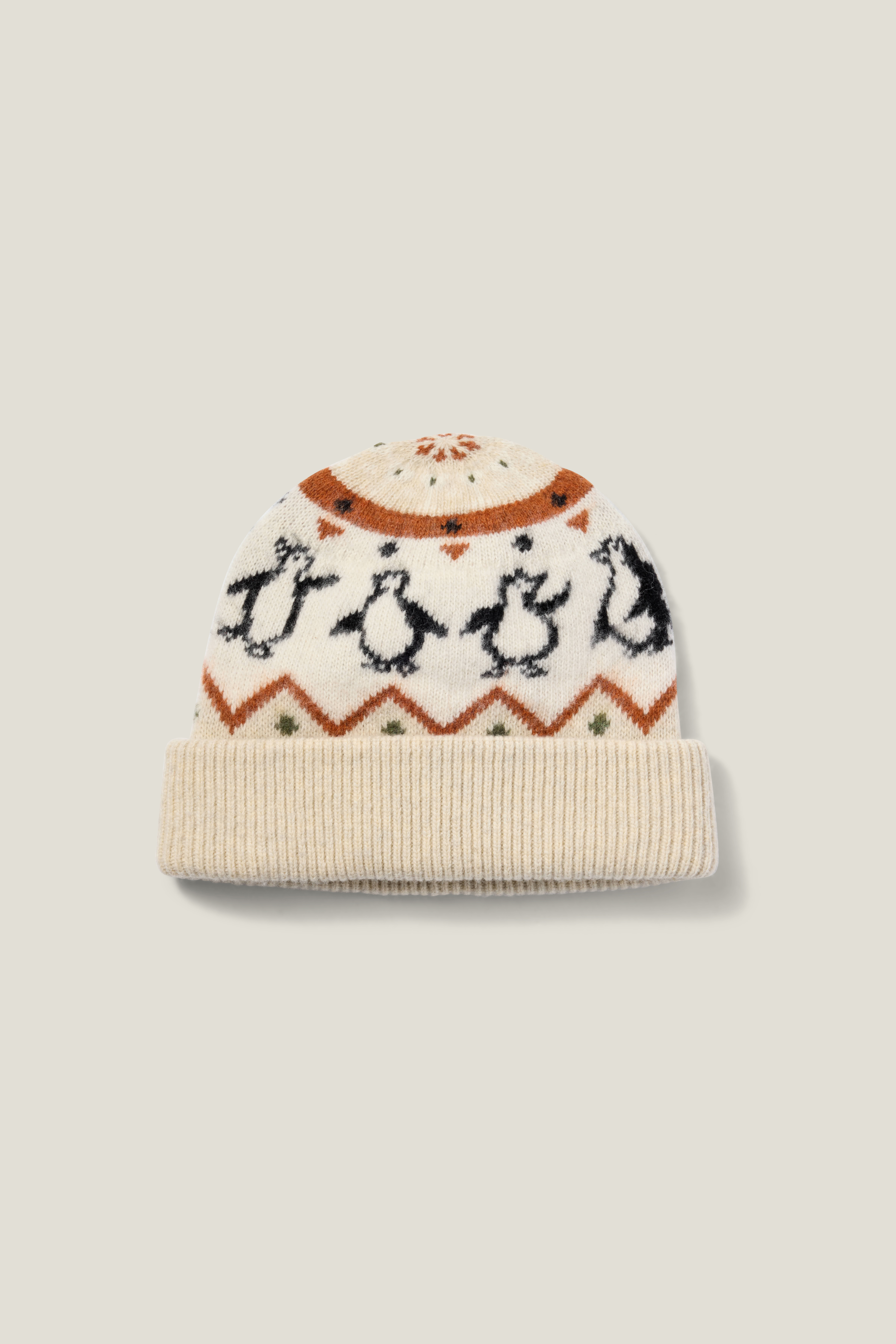 Disco Penguin Fair Isle Beanie