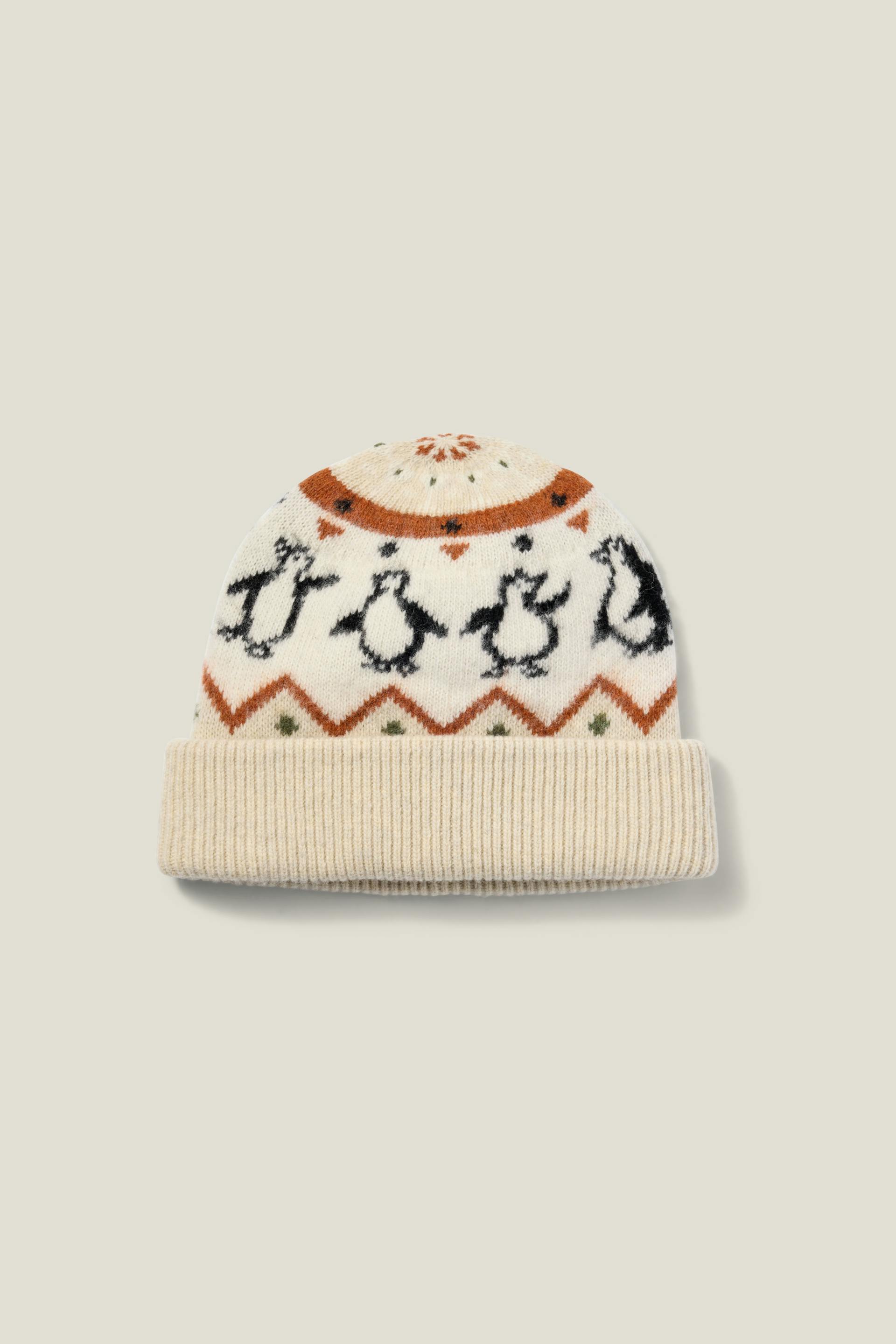 Disco Penguin Fair Isle Beanie