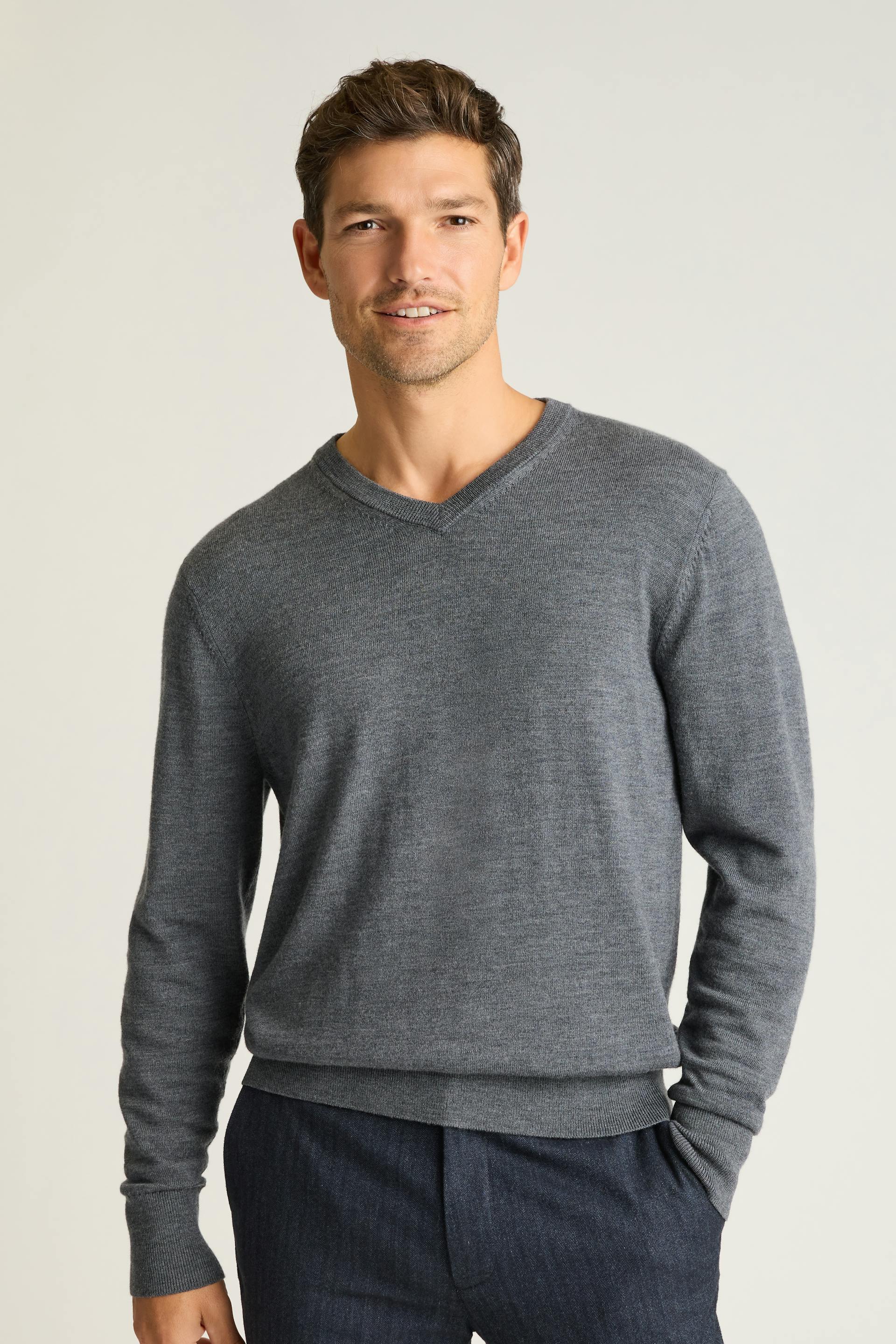 Washable Merino V-Neck Sweater