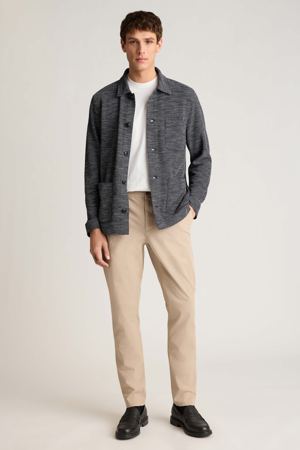 Italian Sweater Chore Jacket for Men by Bonobos - Navy Blue - XS One Fit