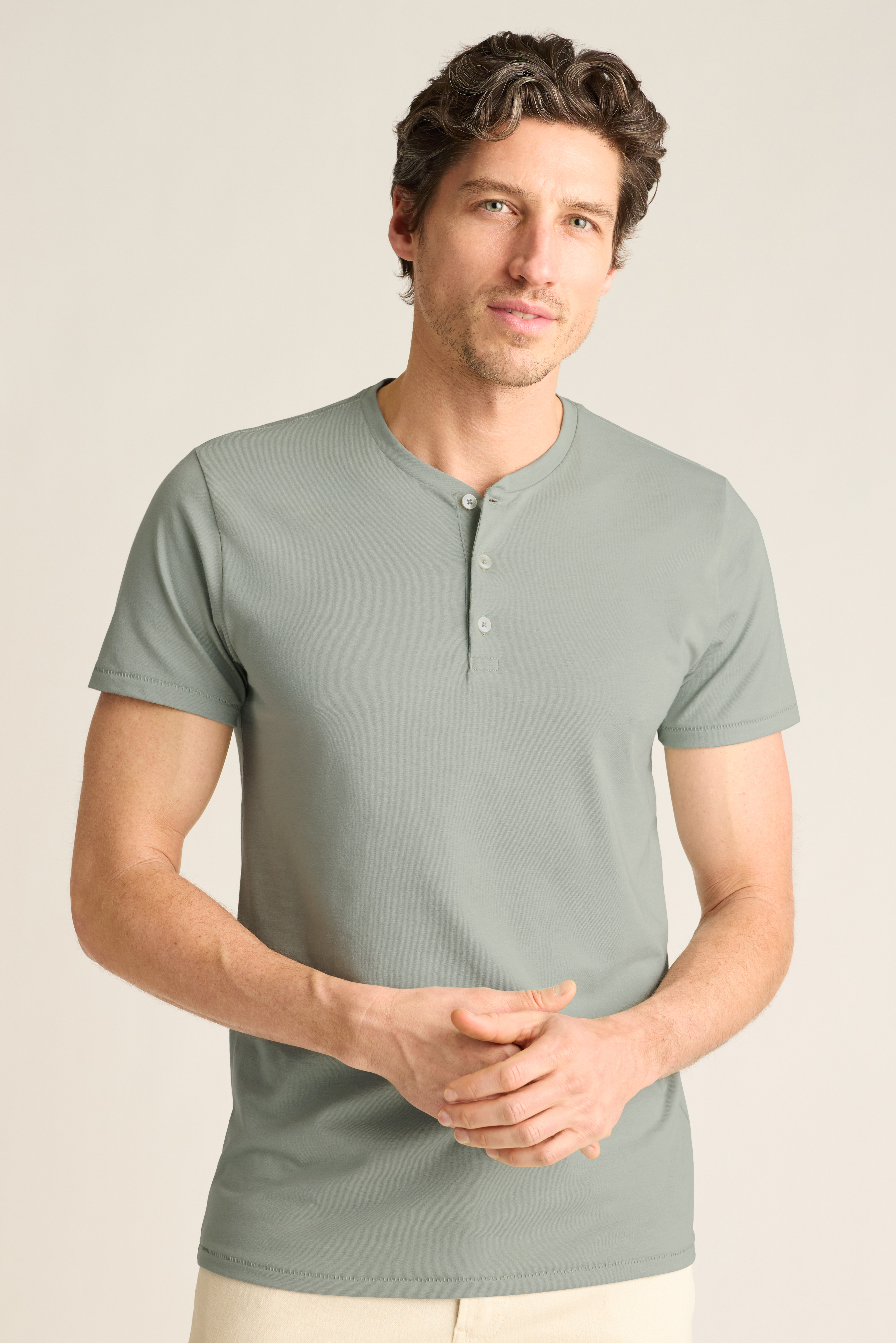 Pima Performance Short Sleeve Henley