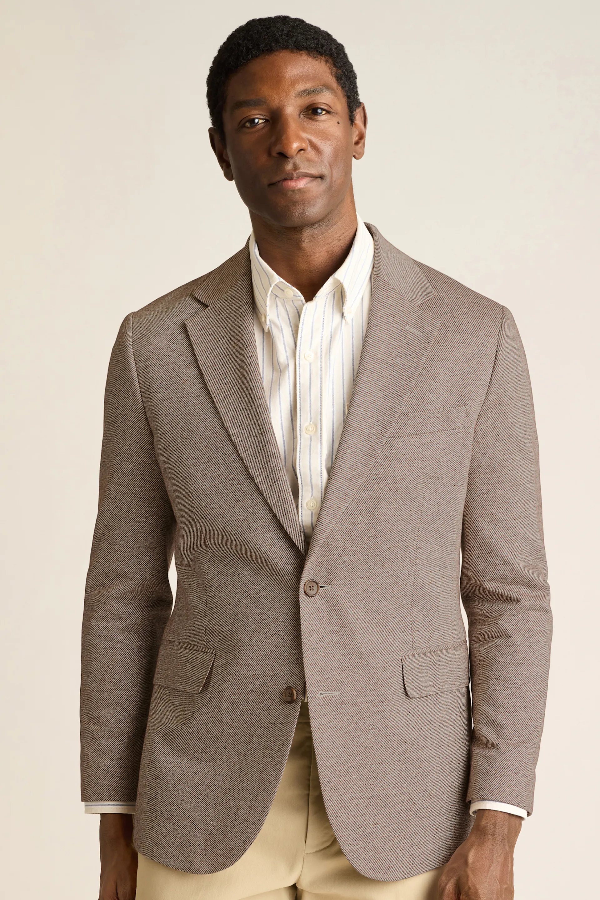 Italian Linen Blend Knit Blazer