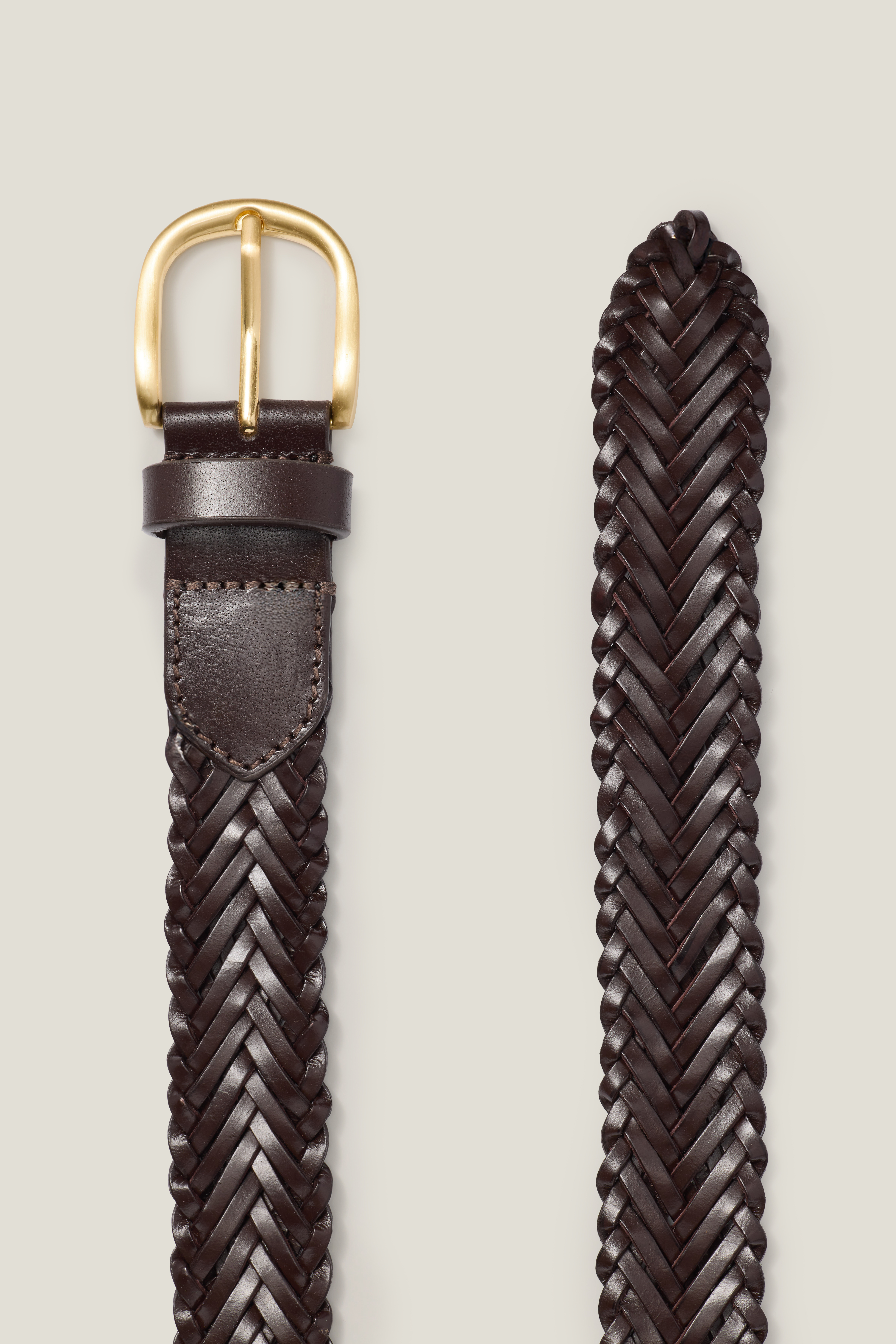 Leather Braided Belt
