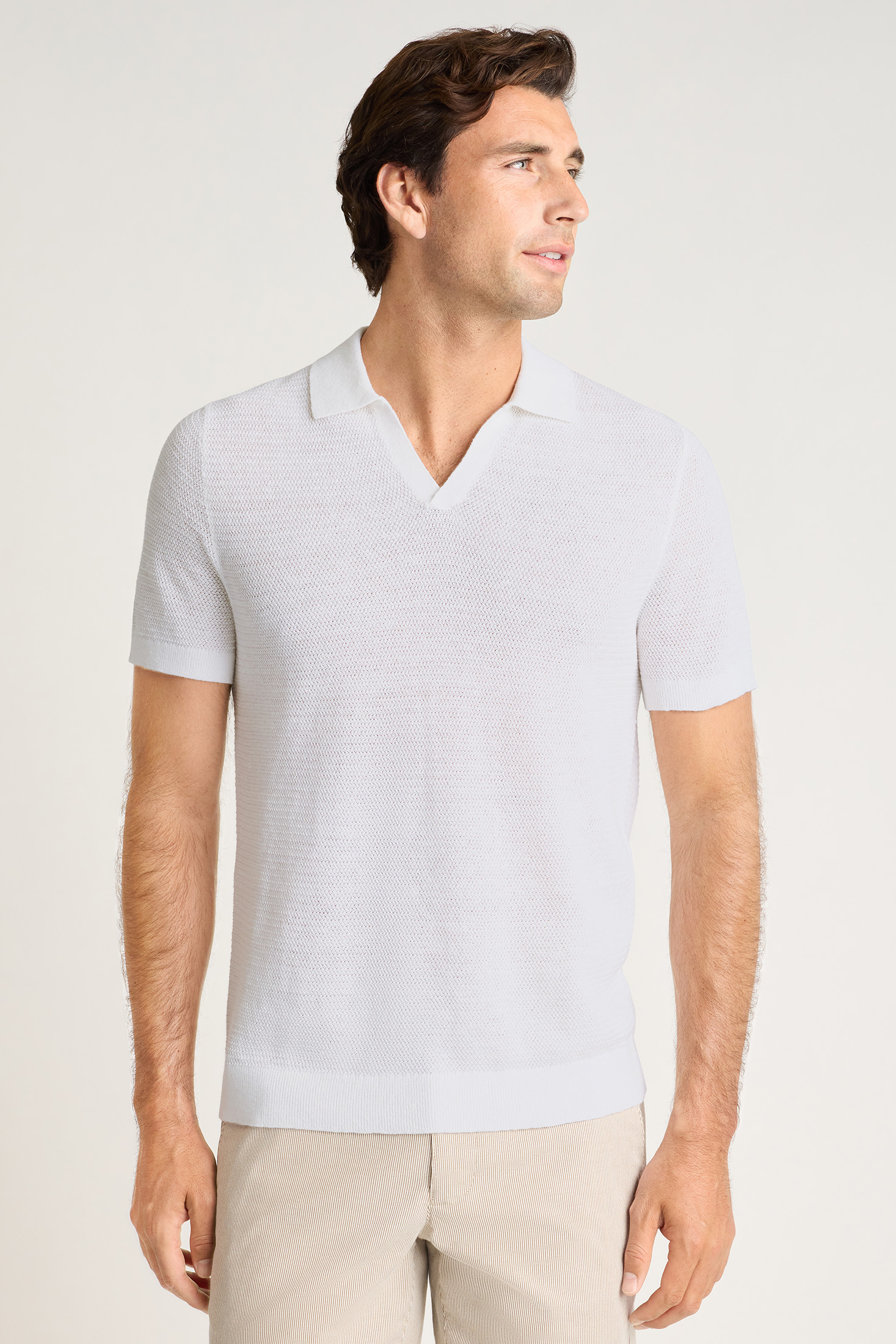 Hudson Linen Cotton Sweater Polo