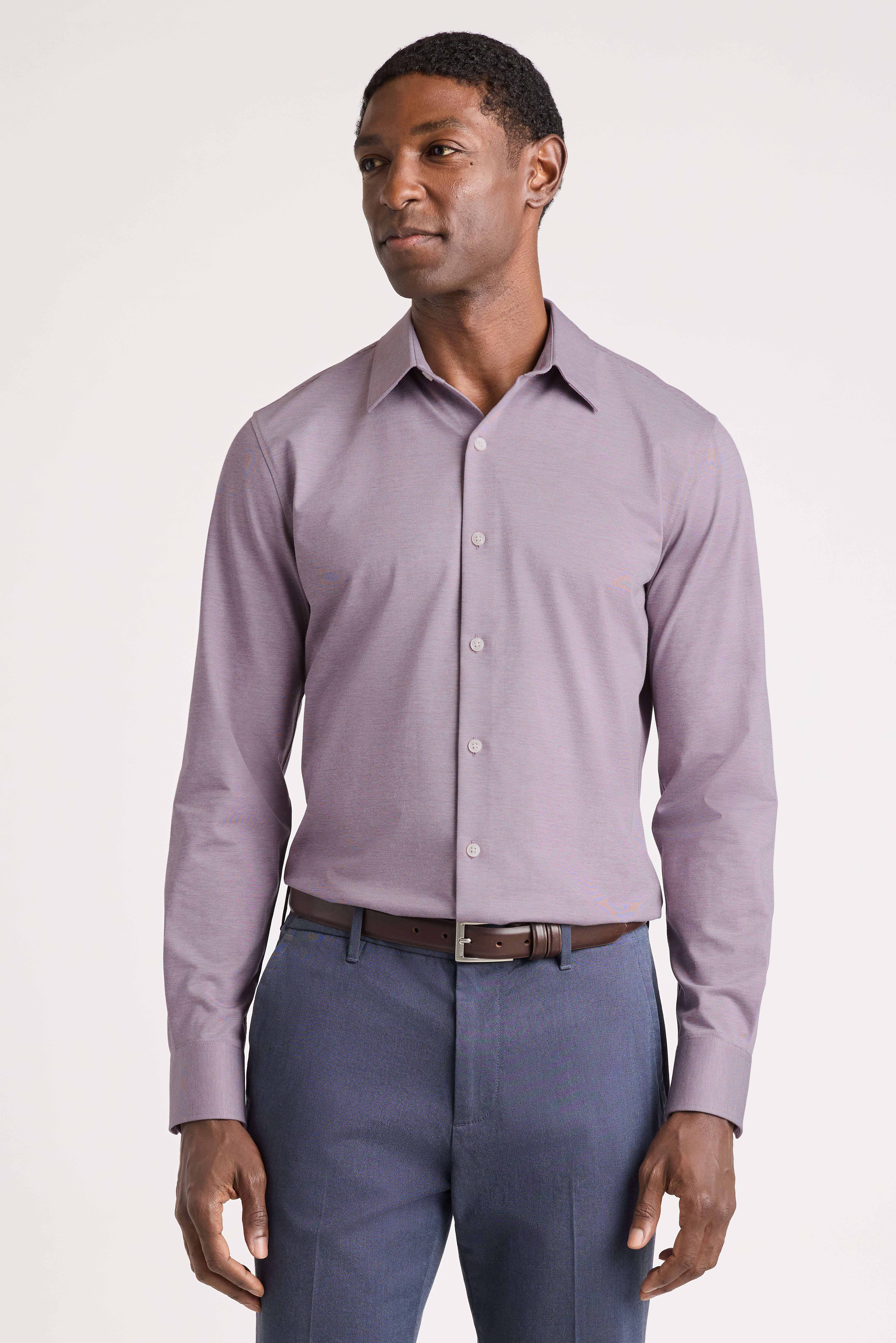 Tech Pique Button Down Shirt
