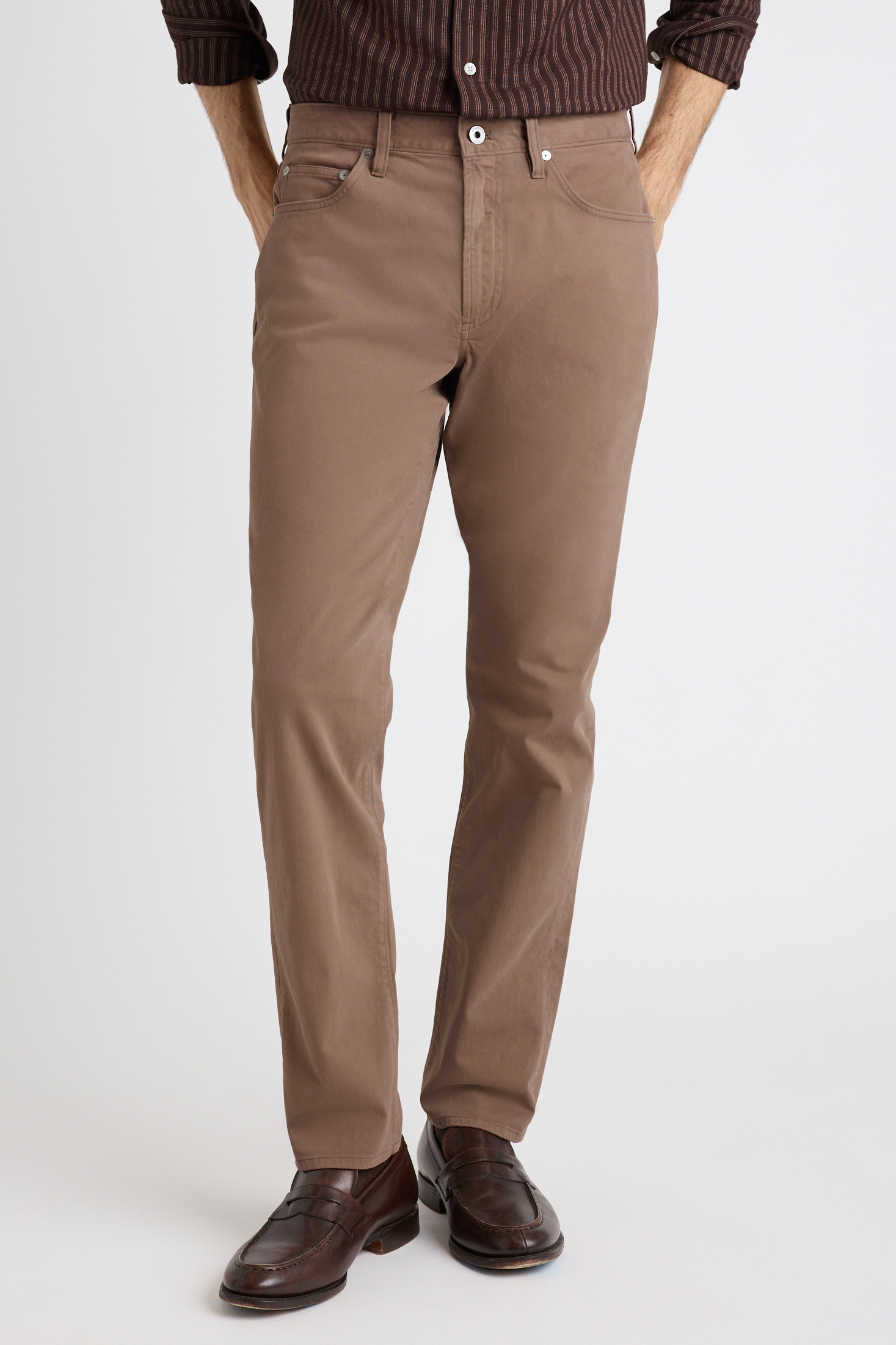 Italian Brushed 5-Pocket Pants