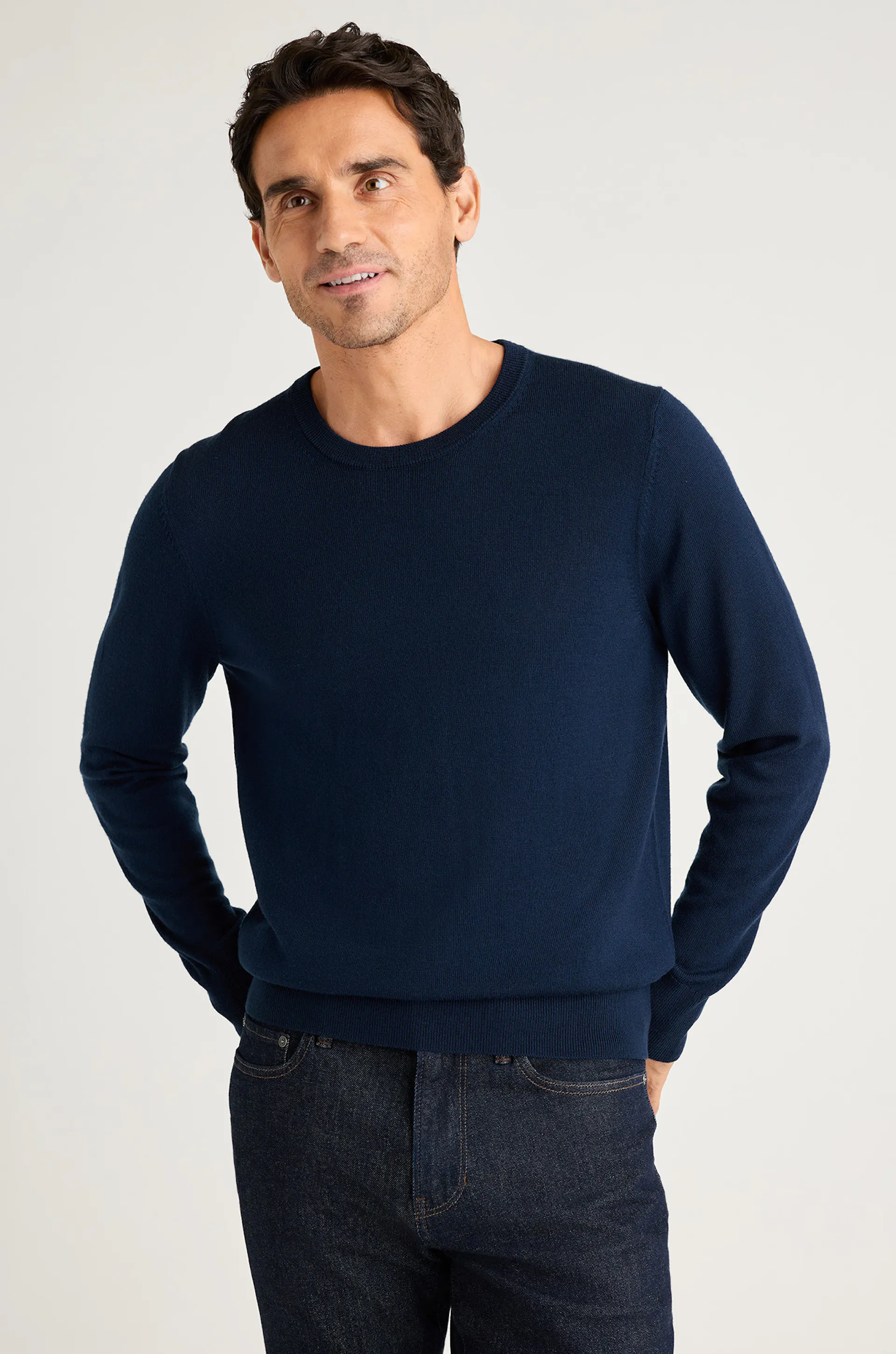 Washable Merino Crew Neck Sweater