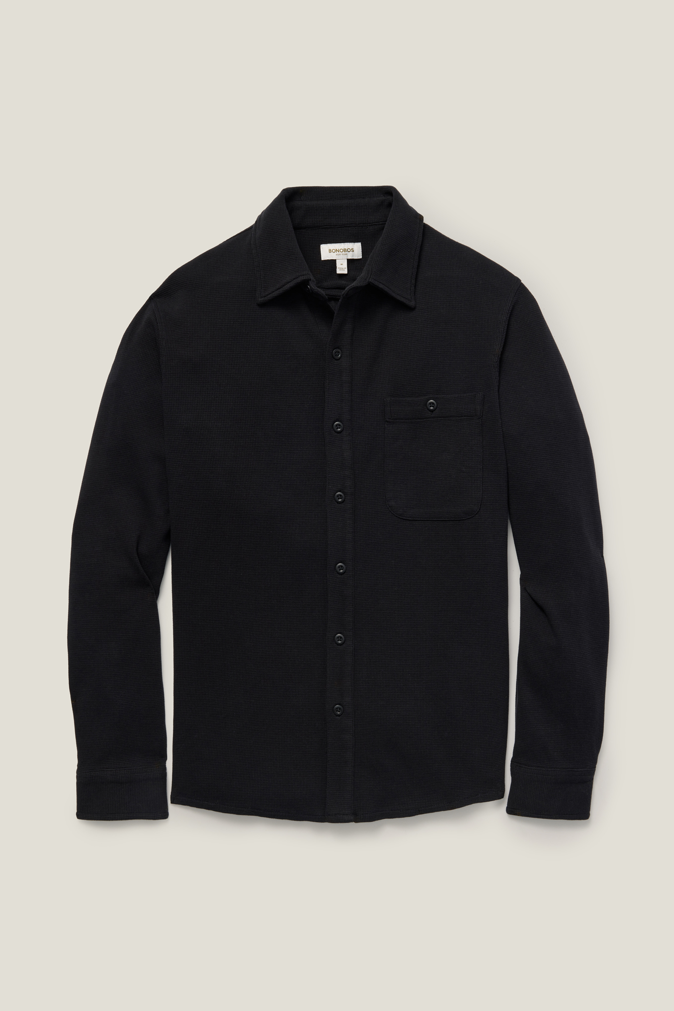 Waffle Button Down Shirt