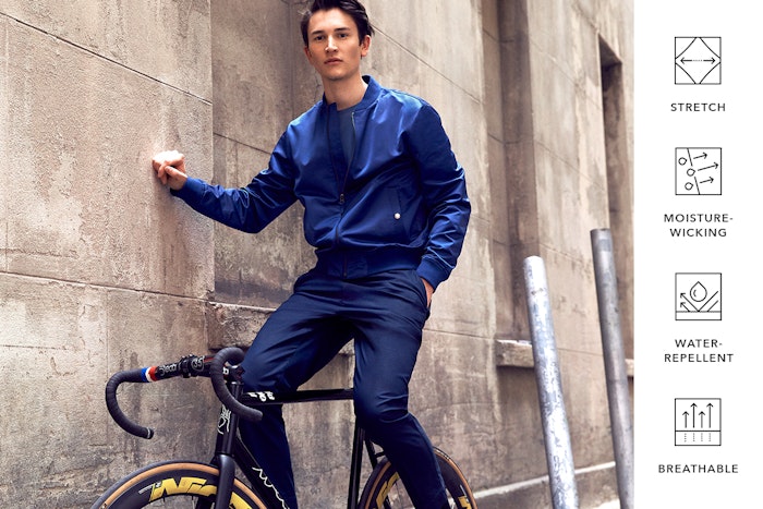 Editorial photo for Tech E-Waist Pants category