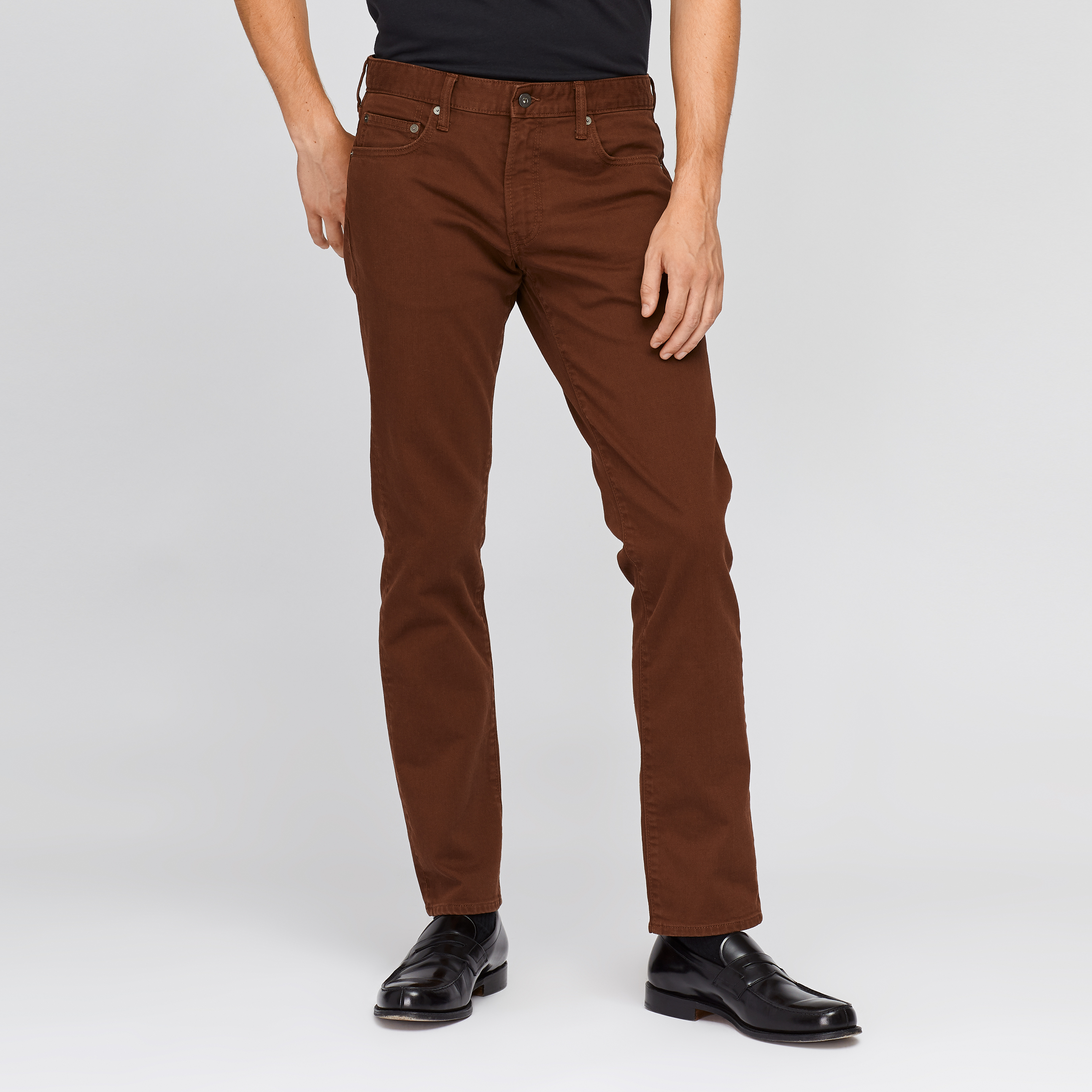 5 Pocket Denim Travel Jeans | Richmond Brown | Bonobos