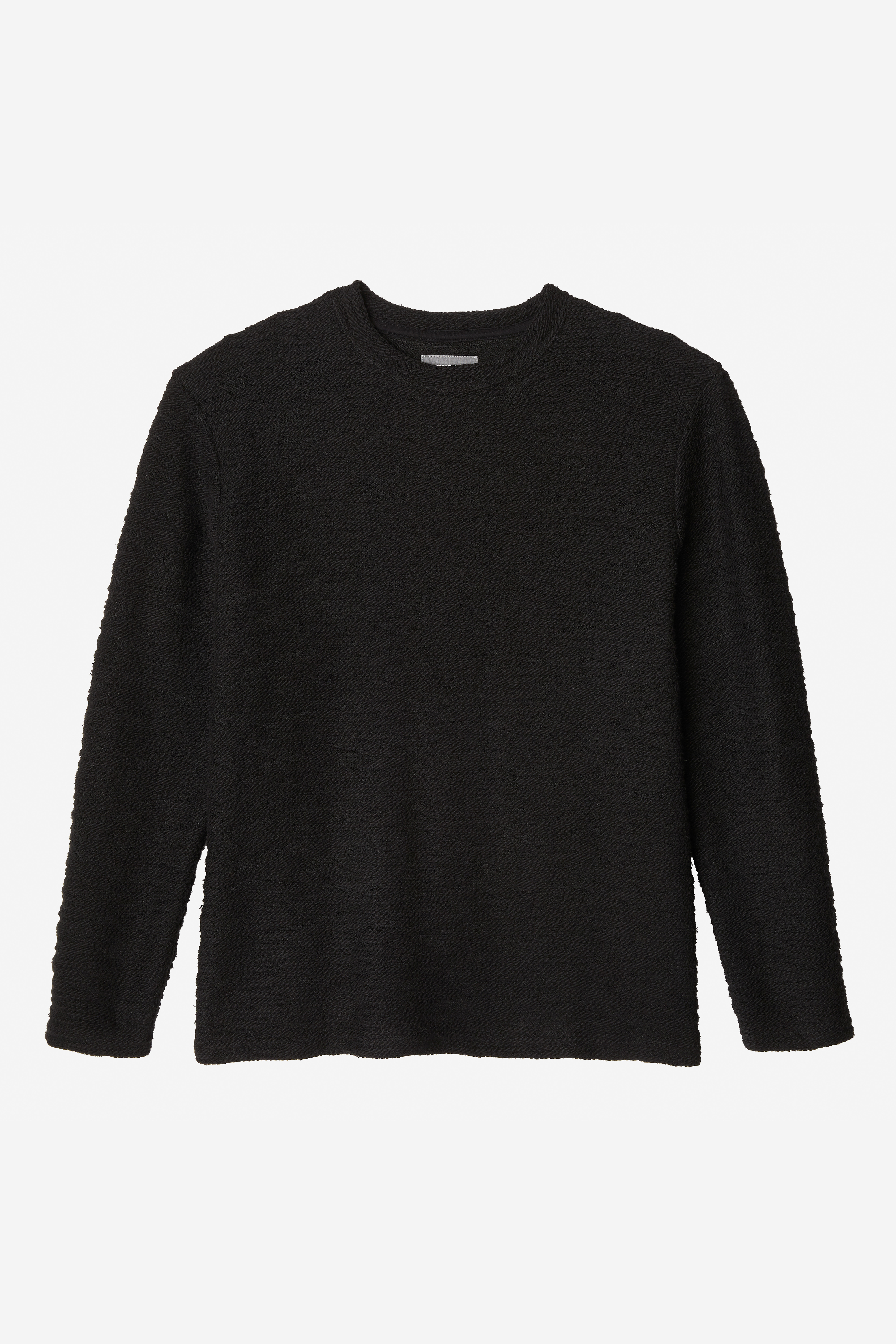 Textured Crew Neck Sweatshirt