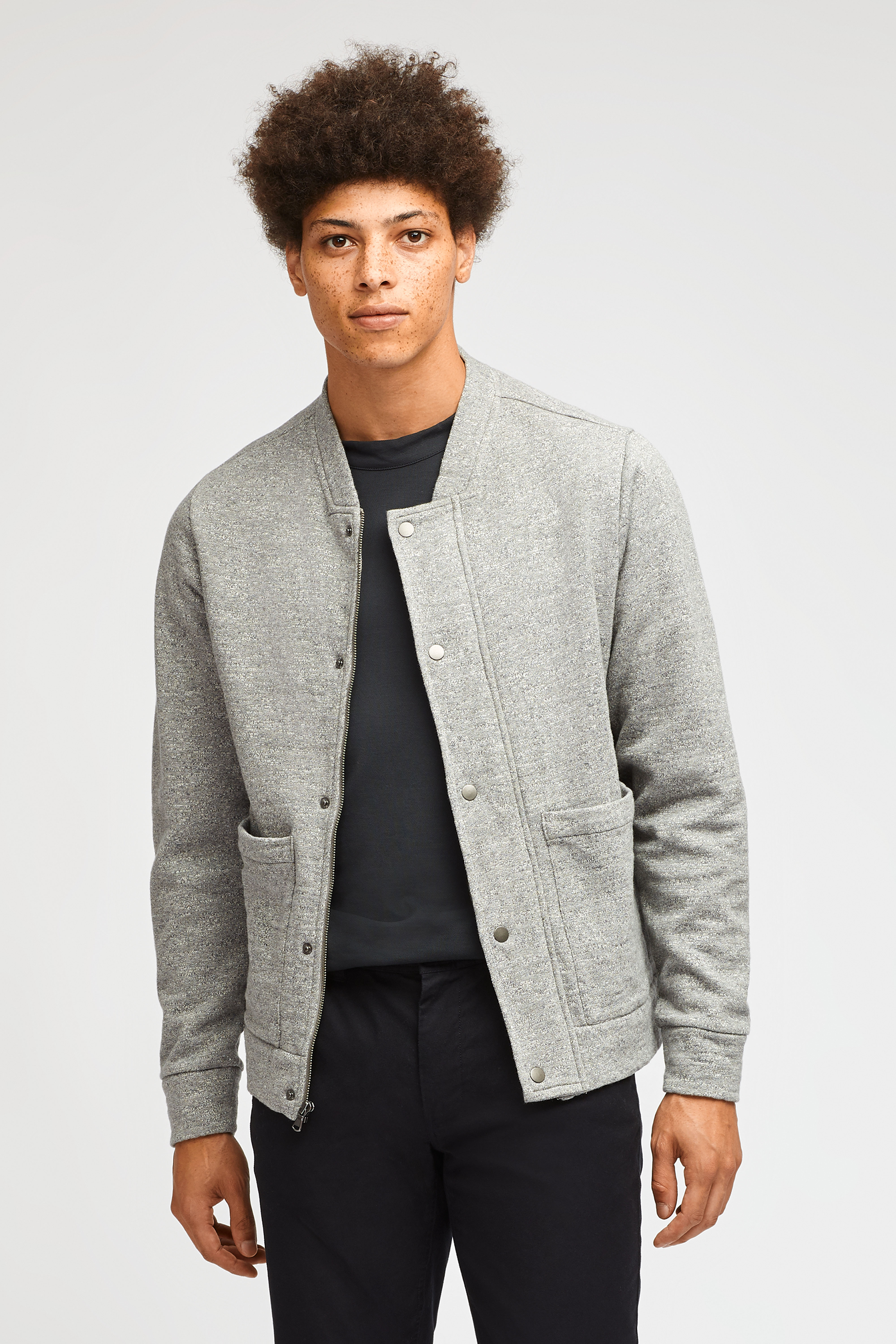 Fleece Baseball Bomber Jacket