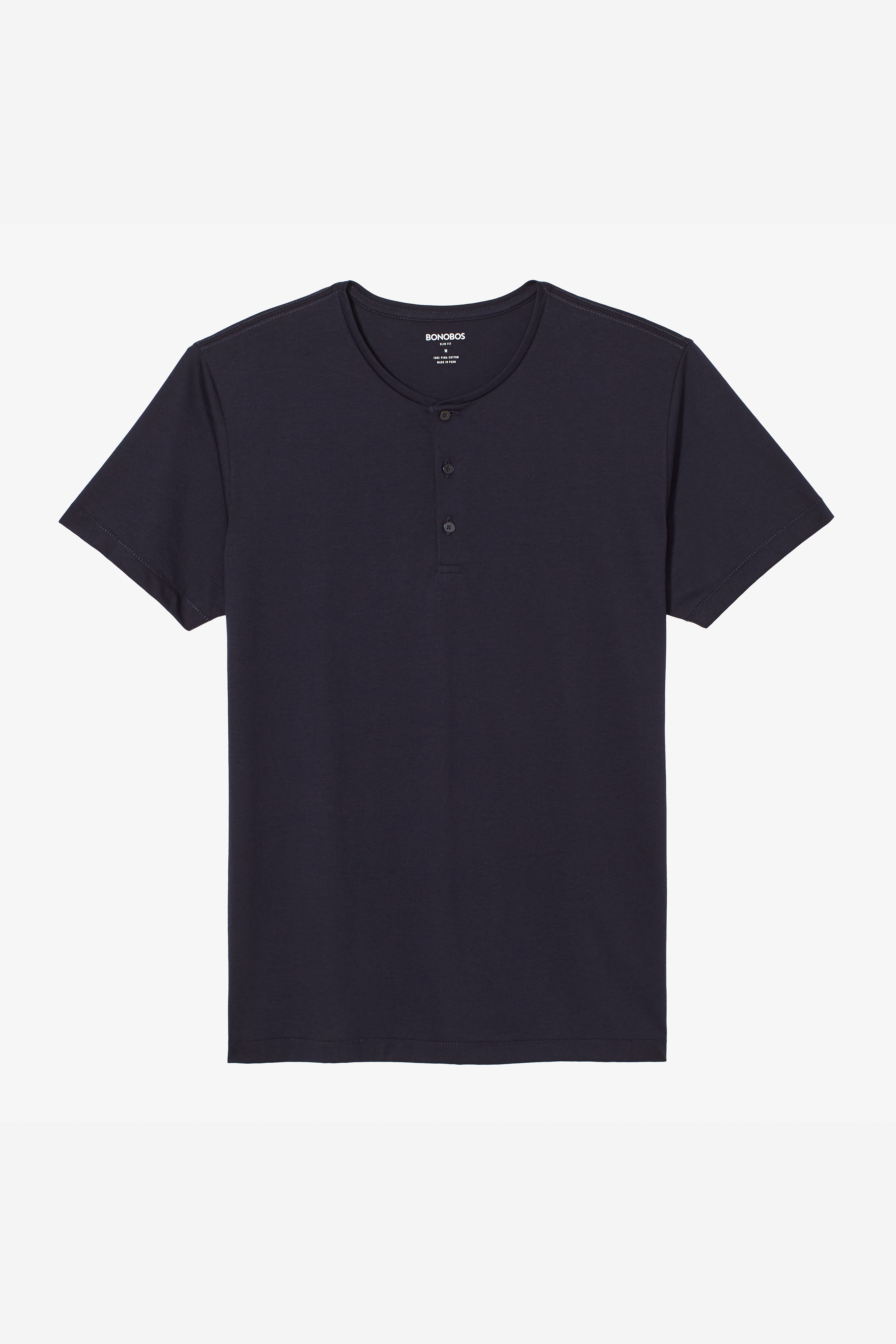 Superfine Short Sleeve Henley Shirt