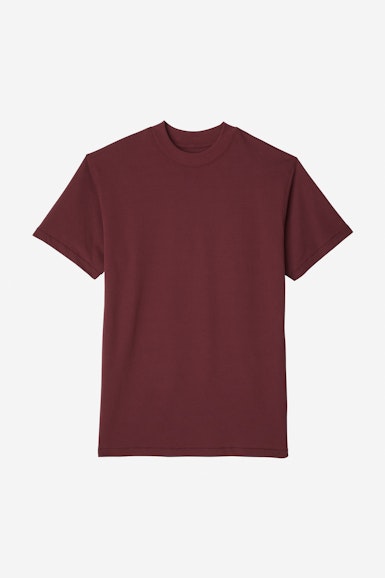 Superfine Pique Mock Neck Tee