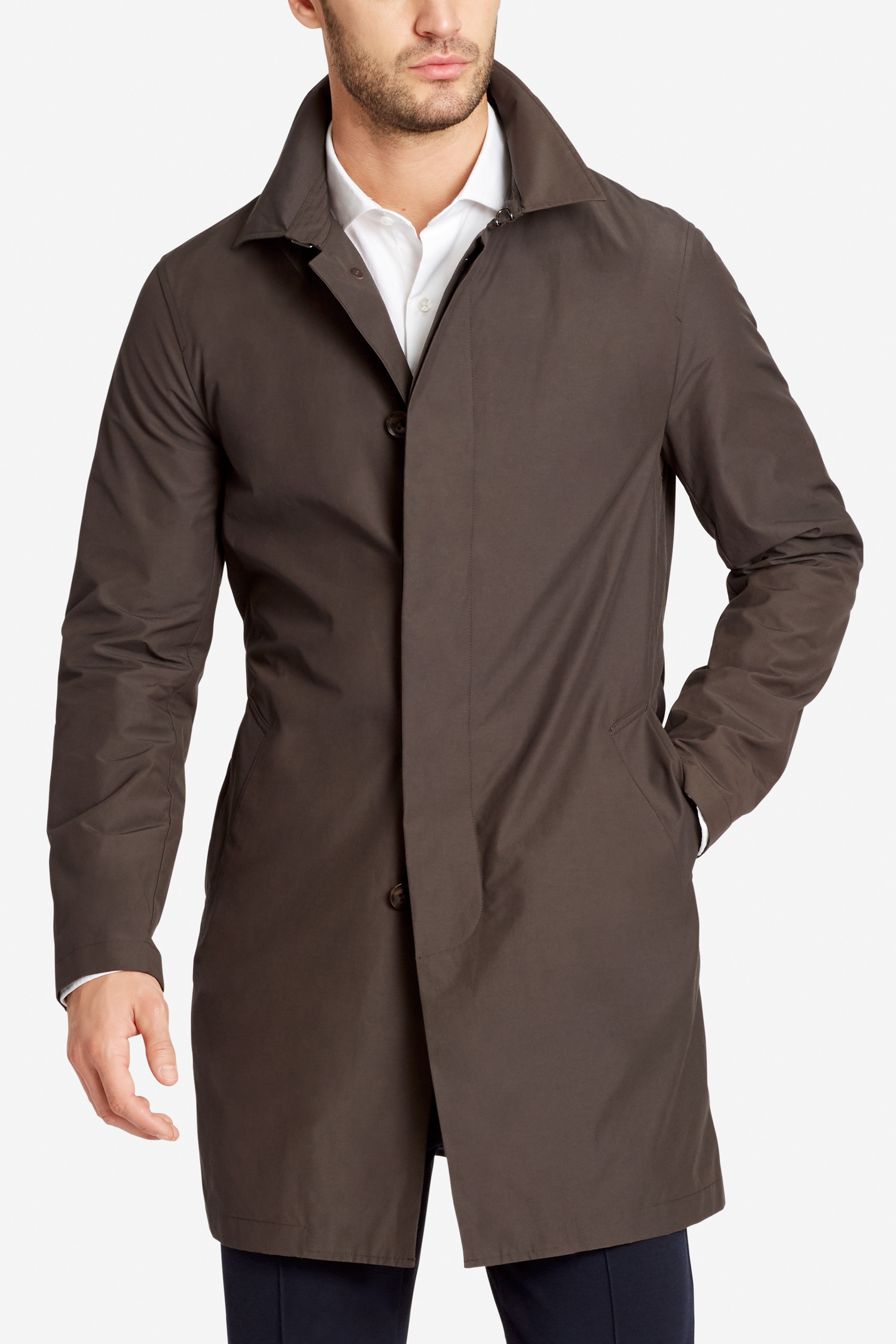 Men's Slim Fit Trench Coat