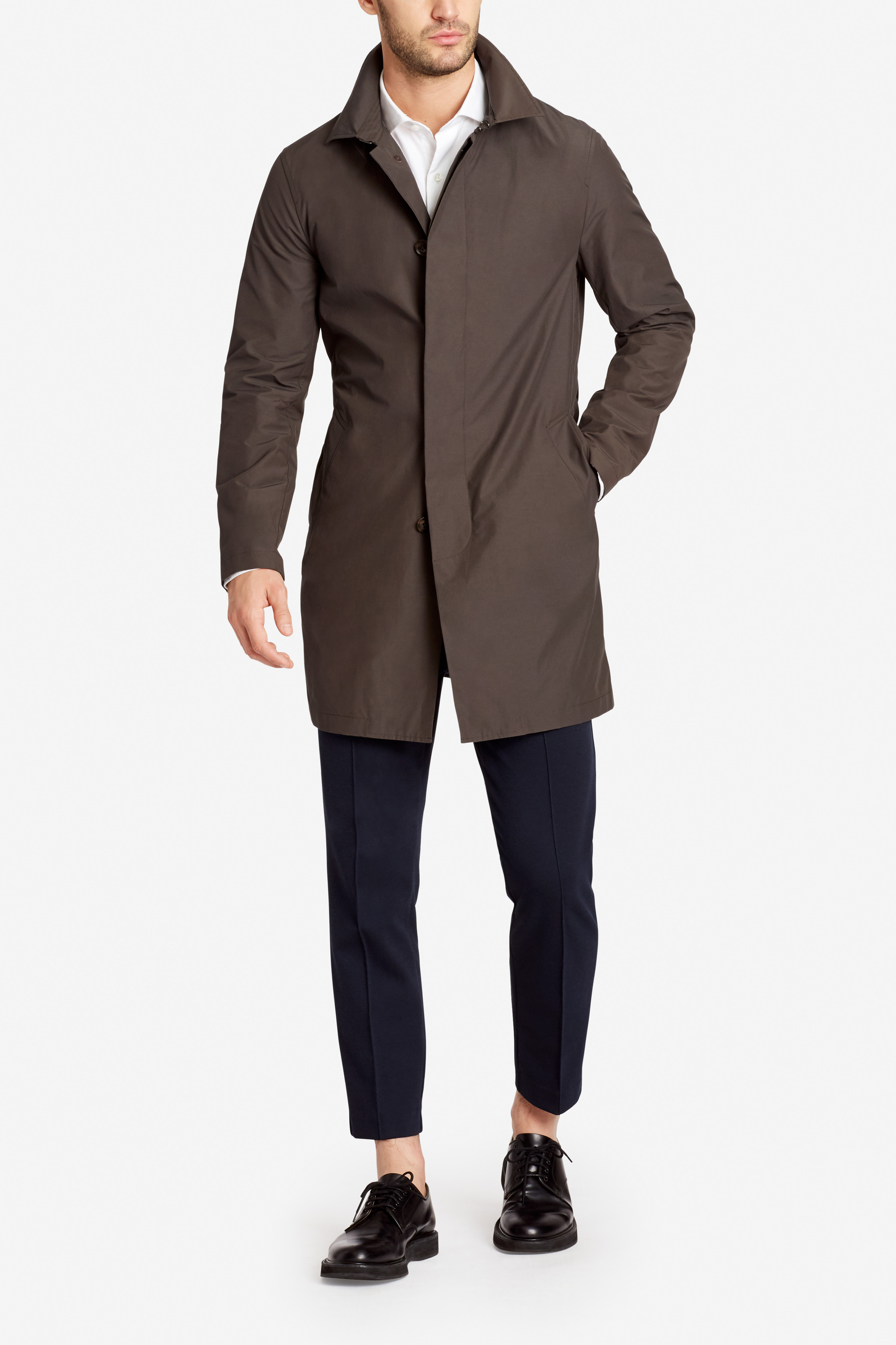 Men's Slim Fit Trench Coat