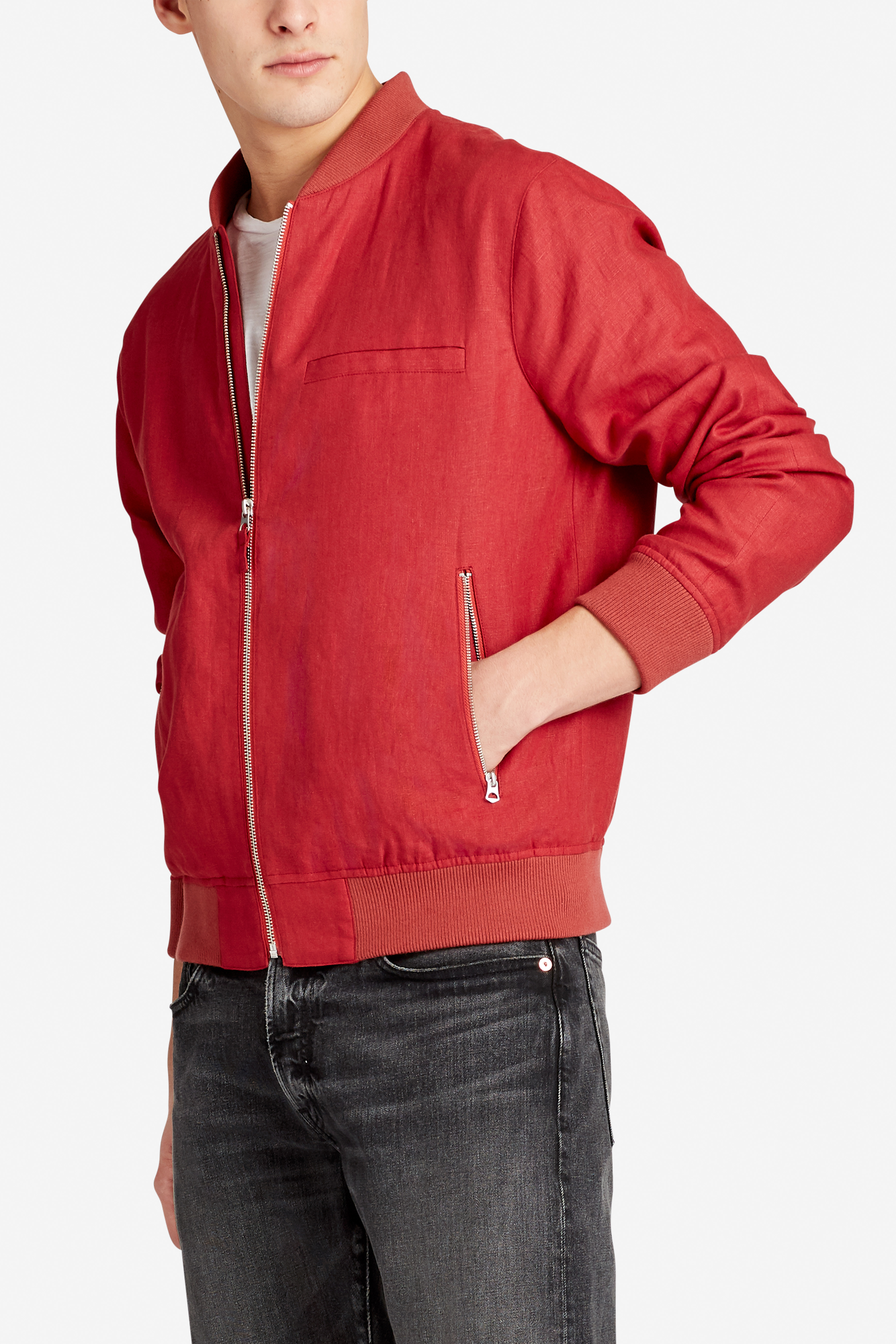 The Linen Bomber Jacket