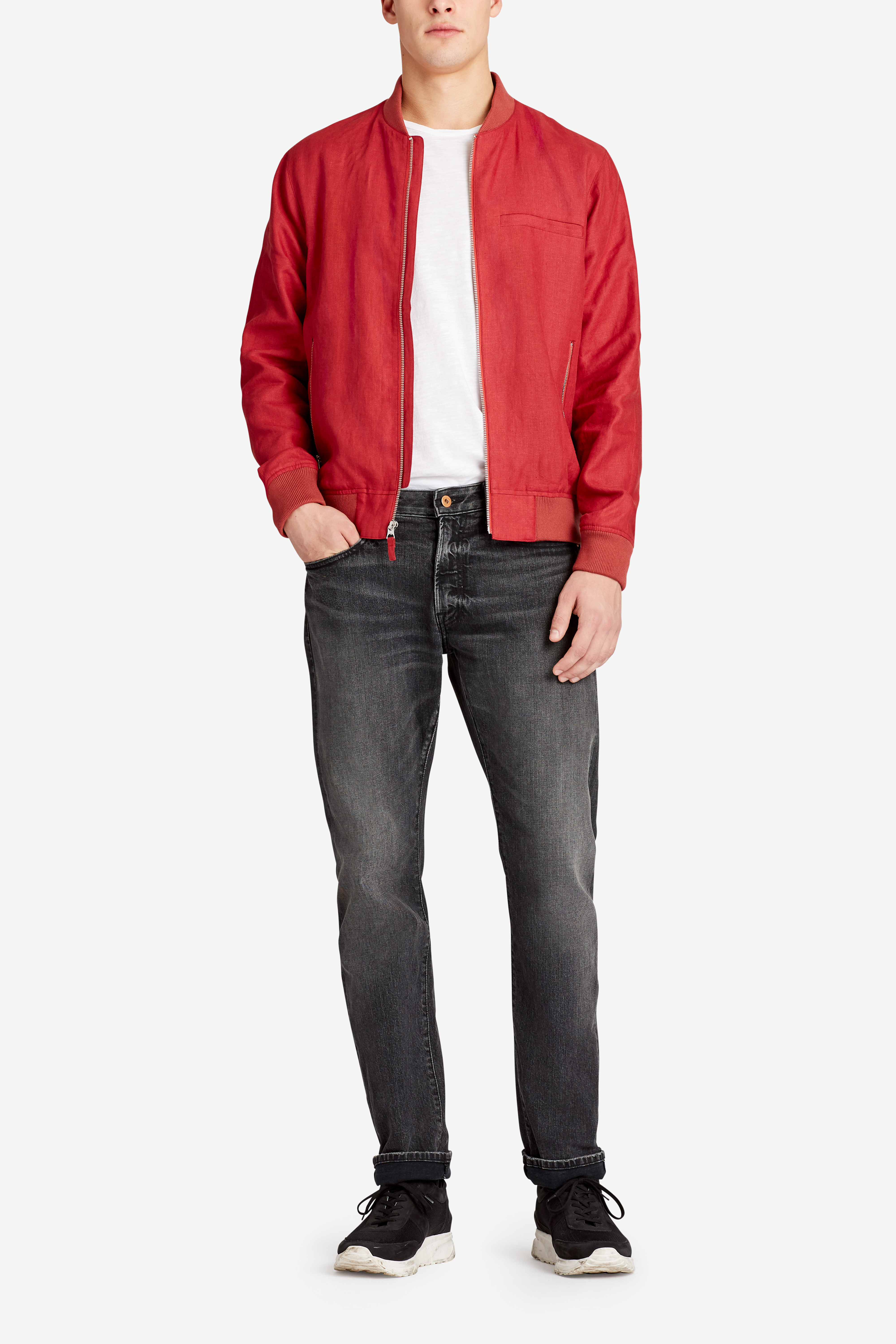 The Linen Bomber Jacket